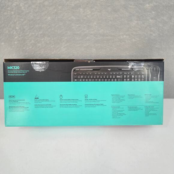 Logitech mk320 Wireless Full Keyboard & Mouse Combo with USB Receiver - Picture 2 of 16